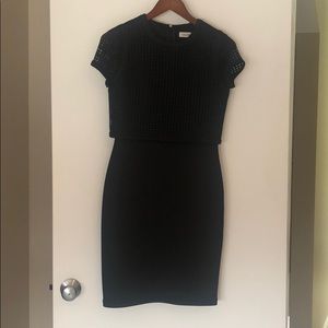 Black tiered Calvin Klein dress, size 2